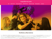 Tablet Screenshot of mariaferret.com